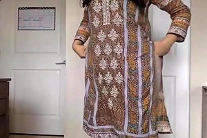 Indian Girl Taking Off Her Traditional Clothing To Reveal Her Naked Body