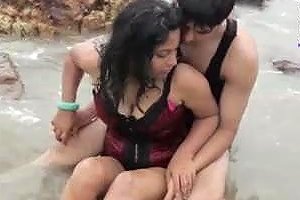 An Indian Housewife Attempts To Have Sex On A Beach Without Clothing